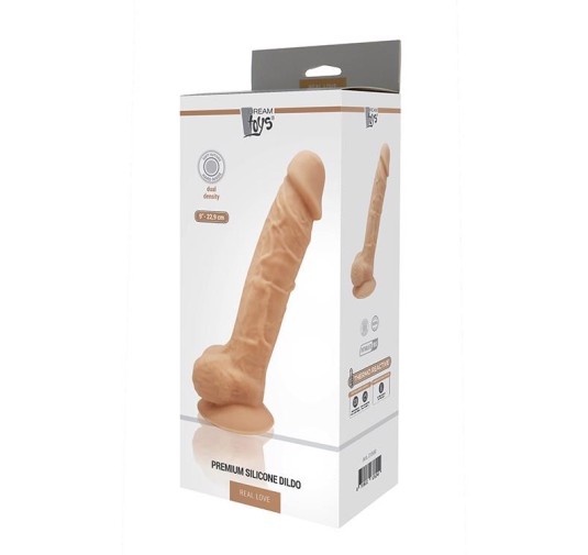 Dildo-dream toys real love dildo 9inch flesh